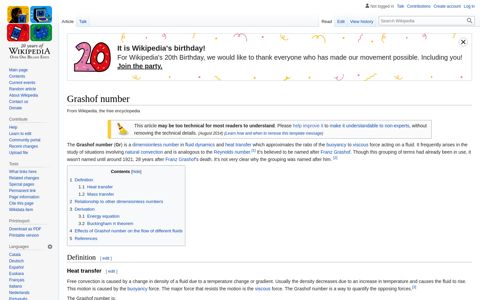 Grashof number - Wikipedia