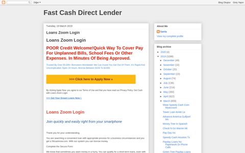 Loans Zoom Login - Fast Cash Direct Lender