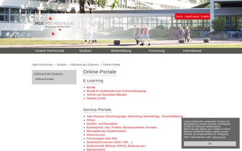 Online-Portale- Jade Hochschule