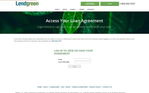 Access Your Loan Agreement | Lendgreen