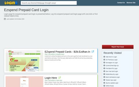 Ezspend Prepaid Card Login - Loginii.com