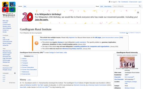Gandhigram Rural Institute - Wikipedia