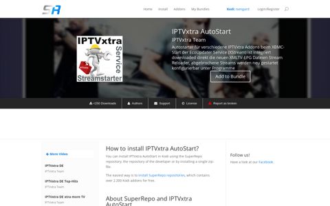 IPTVxtra AutoStart addon for Kodi and XBMC - SuperRepo