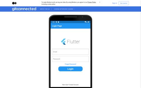 Login Page UI in Flutter. Hello friends, It's a good practice to ...