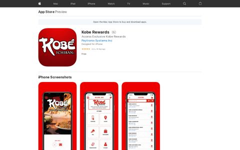 ‎Kobe Rewards on the App Store
