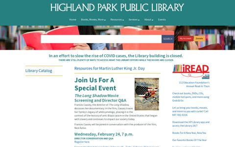Highland Park Public Library: Home