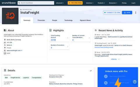 InstaFreight - Crunchbase Company Profile & Funding