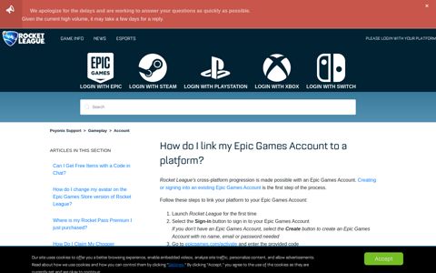 How do I link my Epic Games Account to a platform? – Psyonix ...