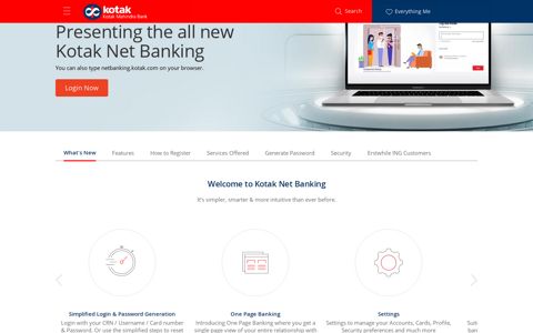 Net Banking - Online Banking, Internet Banking by Kotak Bank