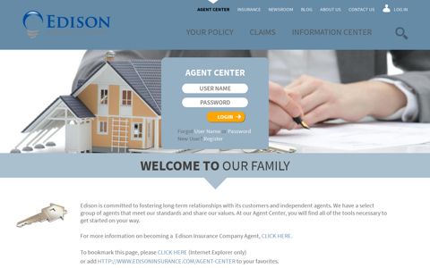 Agent Center - Edison Insurance Company