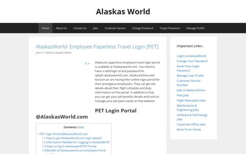 AlaskasWorld.com: PET Employee Travel Login ~ AlaskasWorld