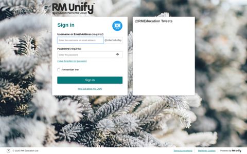 RM Unify: Sign In