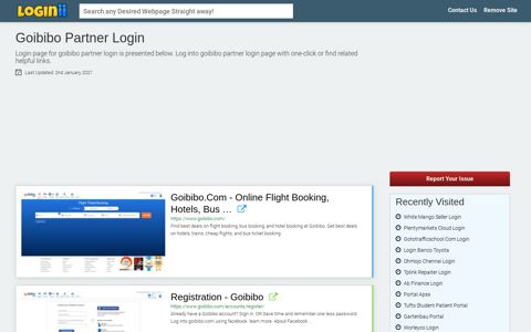 Goibibo Partner Login - Loginii.com
