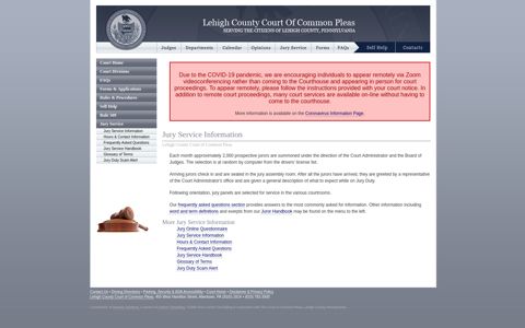 Jury Service Information :: Lehigh County Court of Common ...