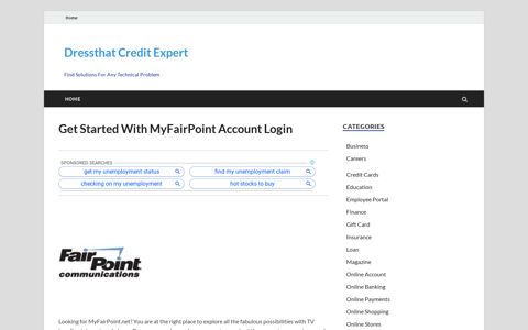 myfairpoint.com – Get Started With MyFairPoint Account Login ...