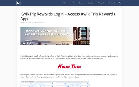 KwikTripRewards Login - Access Kwik Trip Rewards App