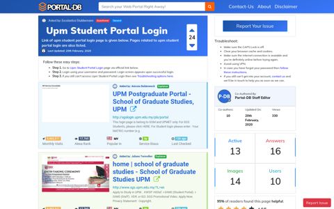Upm Student Portal Login - Portal-DB.live