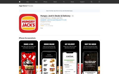 ‎Hungry Jack's Deals & Delivery on the App Store
