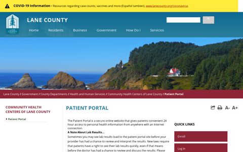 Patient Portal - Lane County