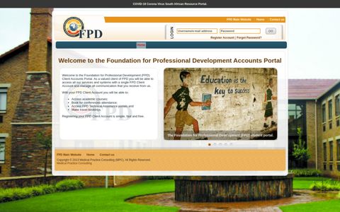 FPD Accounts Portal: FPD Account Login