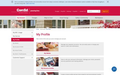 My Profile | ComEd - An Exelon Company