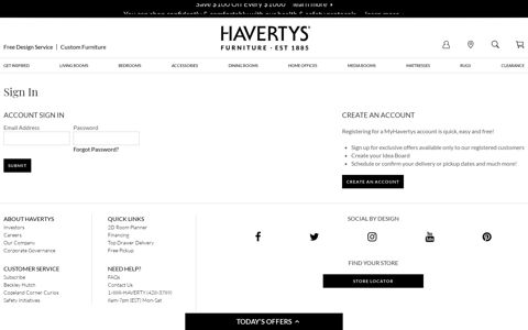 SIGN IN - Havertys