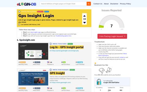 Gps Insight Login - A database full of login pages from all over ...