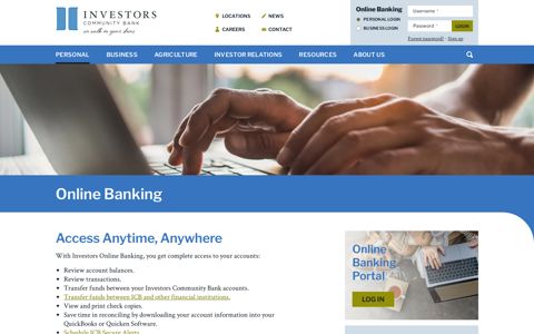 Online Banking - Investors Community Bank