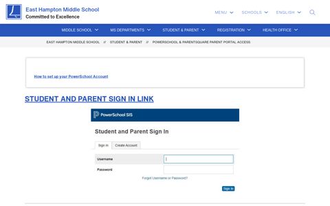 PowerSchool & ParentSquare Parent Portal Access | East ...
