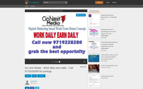 Go next Media - Work daily earn daily - Call 9719228280 for ...