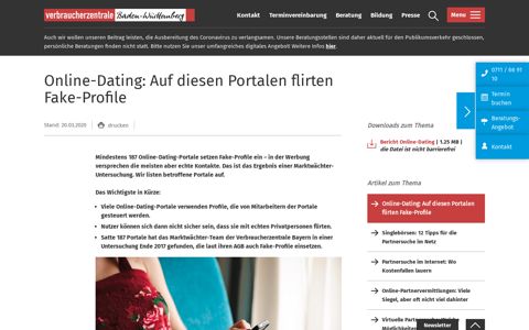 Online-Dating: Auf diesen Portalen flirten Fake-Profile ...