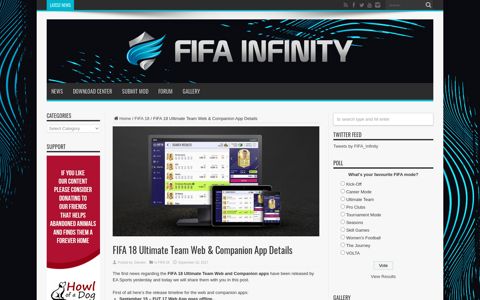 FIFA 18 Ultimate Team Web & Companion App Details |