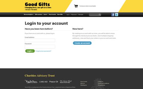 Customer Login | Good Gifts