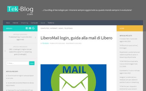 LiberoMail login, guida alla mail di Libero - Tek-Blog.com