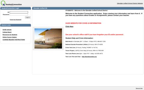 Student Portal - Glendale Unified School District Student ...
