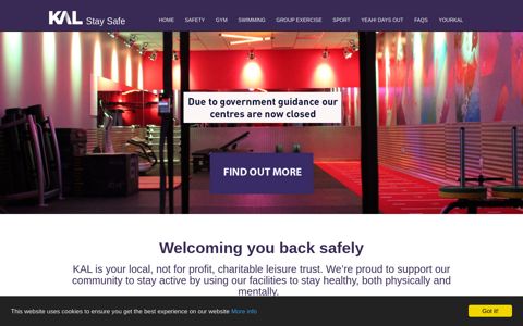 KAL Stay Safe - Informative site about returning to KAL