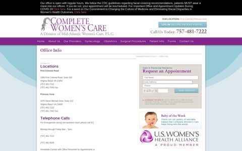 Office Info - Complete Womens Care