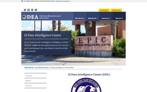 El Paso Intelligence Center (EPIC) - DEA