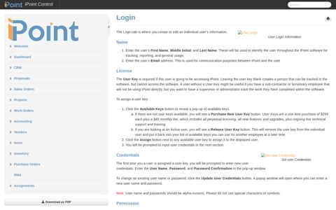 Login - iPoint Control - 1 - iPoint Solutions