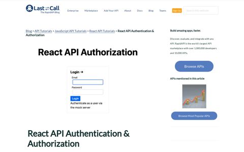 React API Authorization - Implement Authentication ...