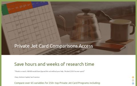Private Jet Card Comparisons Access