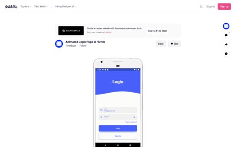 Animated Login Page in Flutter by Twistbase on Dribbble
