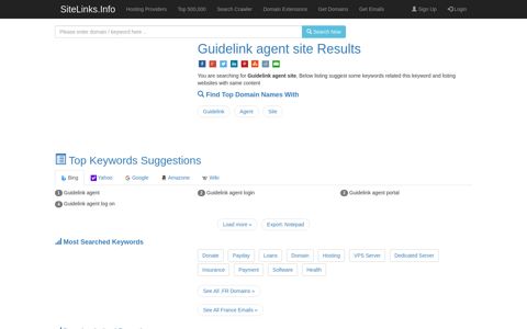 Guidelink agent site Results For Websites Listing - SiteLinks.Info