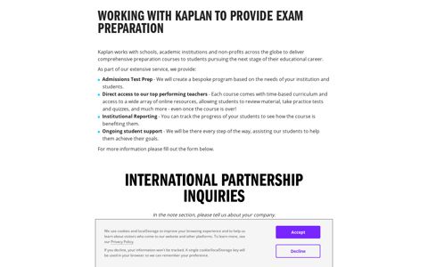 Work With Kaplan | Kaplan Test Prep