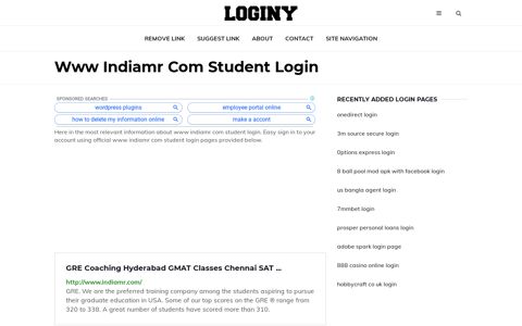 Www Indiamr Com Student Login ✔️ One Click Login