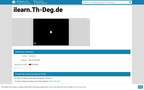 ▷ ilearn.Th-Deg.de : iLearn - Lernmanagementsystem der ...