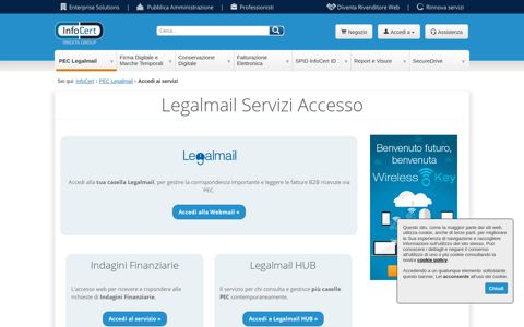 Accedi ai Servizi | PEC Legalmail | InfoCert