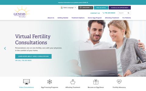 Fertility Clinic in NYC - IVF, IUI - Genesis Fertility New York