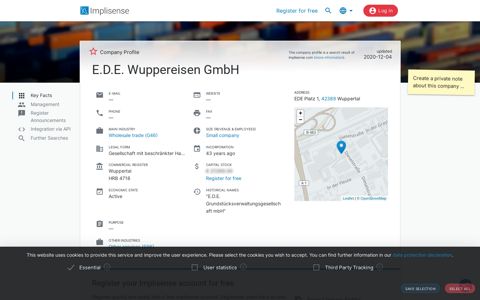 E.D.E. Wuppereisen GmbH | Implisense