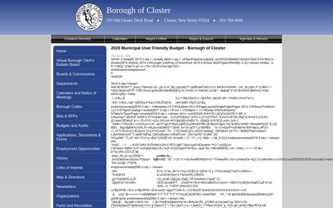 Announcements2018 - Borough of Closter